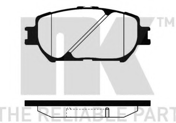224568 NK Автозапчасть/Колодки тормозные дисковые, комплект 224568 NK