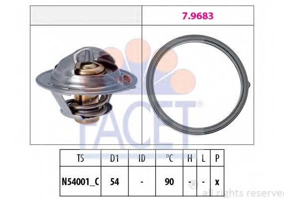 78802 FACET Термостат Hyundai Elantra 1.6 crdi (11-15) (7.8802) FACET
