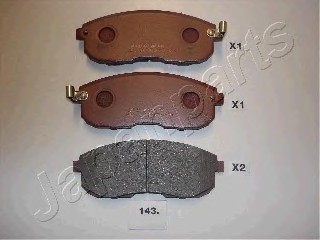 PA143AF JAPAN Колодки передні дисковые NISSAN Maxima PA143AF JAPANPARTS