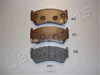 Фото колодки передні дисковые NISSAN Almera PA191AF JAPANPARTS PA191AF JAPAN PA191AF JAPAN Колодки передні дисковые NISSAN Almera PA191AF JAPANPARTS