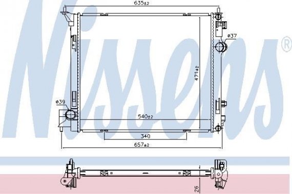 Фото радиатор NISSAN QASHQAI II 1.2T/1.6T CVT 14- 68786 NISSENS 68786 NISSENS (Дания) 68786 NISSENS (Дания) Радиатор NISSAN QASHQAI II 1.2T/1.6T CVT 14- 68786 NISSENS