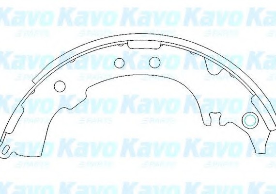 KBS9903 KAVO (Нидерланды) Колодки торм.бар. TOYOTA PICNIC 2.0 96- KBS9903 KAVO PARTS