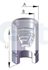 Фото поршень тормозного суппорта mazda: 626 2wd 92- 150553C ERT 150553C ERT 150553C ERT Поршень тормозного суппорта mazda: 626 2wd 92- 150553C ERT