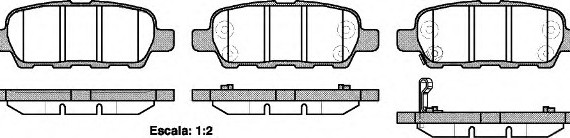 287621 ROADHOUSE Колодки гальмівний диск G35 Coupe/Sedan 3.5i V6 287621 ROADHOUSE