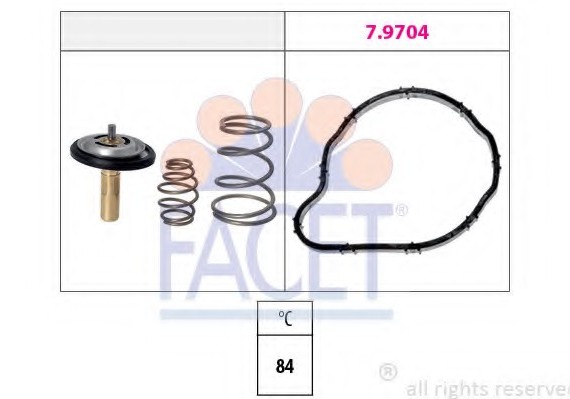 78841 FACET Термостат Scudo/Expert 2.0HDi 07- (7.8841) FACET