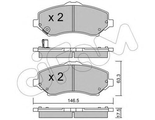 8228620 CIFAM Гальмівні колодки пер. Journey/Freemont/Cherokee 06-