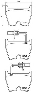 P85078 BREMBO (Германия) Комплект гальмівних колодок, дискове гальмо P85078 BREMBO