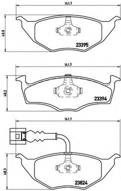 P85063 BREMBO (Германия) Комплект тормозных колодок, дисковый тормоз P85063 BREMBO