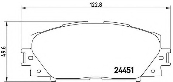 P83141 BREMBO (Германия) Комплект тормозных колодок, дисковый тормоз P83141 BREMBO