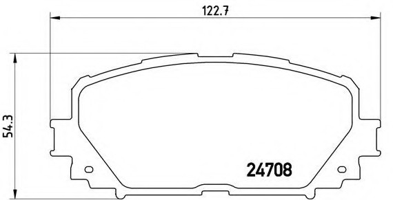 P83101 BREMBO (Германия) Комплект гальмівних колодок, дискове гальмо P83101 BREMBO