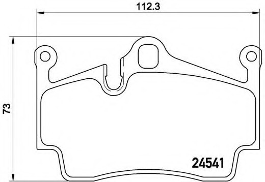 P65028 BREMBO (Германия) Комплект гальмівних колодок, дискове гальмо P65028 BREMBO