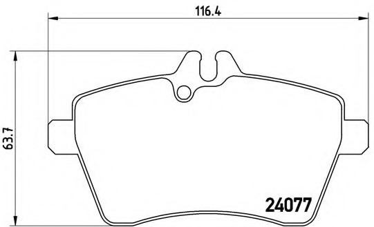 P50054 BREMBO (Германия) Комплект тормозных колодок, дисковый тормоз P50054 BREMBO