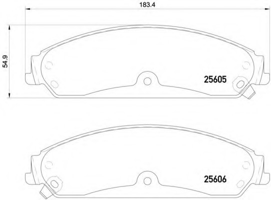 P23149 BREMBO (Германия) Комплект гальмівних колодок, дискове гальмо P23149 BREMBO