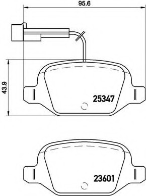 P23146 BREMBO (Германия) Комплект гальмівних колодок, дискове гальмо P23146 BREMBO