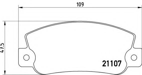 P23032 BREMBO (Германия) Комплект гальмівних колодок, дискове гальмо P23032 BREMBO