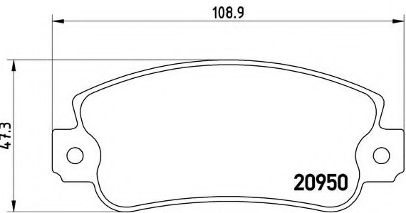 P23021 BREMBO (Германия) Комплект гальмівних колодок, дискове гальмо P23021 BREMBO