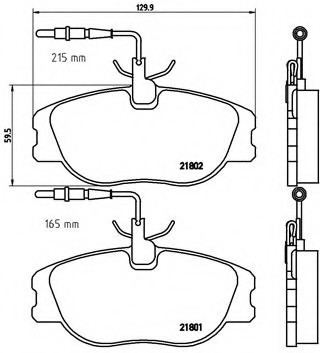 P23061 BREMBO (Германия) Комплект тормозных колодок, дисковый тормоз P23061 BREMBO