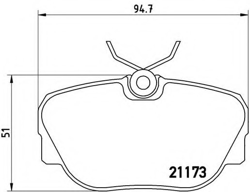 P06010 BREMBO (Германия) Комплект тормозных колодок, дисковый тормоз P06010 BREMBO