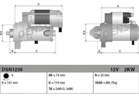Фото стартер TOYOTA LAND CRUISER 200 4.6 V8 2кВт DSN1236 DENSO DSN1236 DENSO (Япония) DSN1236 DENSO (Япония) Стартер TOYOTA LAND CRUISER 200 4.6 V8 2кВт DSN1236 DENSO