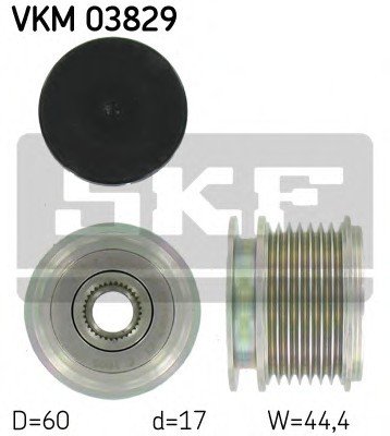Фото механізм вільного ходу генератора SKF VKM03829 SKF VKM03829 SKF Механізм вільного ходу генератора SKF