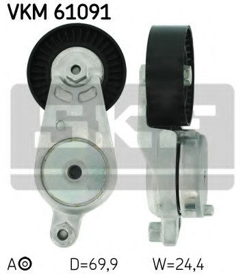 VKM61091 SKF Натяжитель ПК Ремня LEXUS ESRX, TO CAMRY 08- VKM61091 SKF