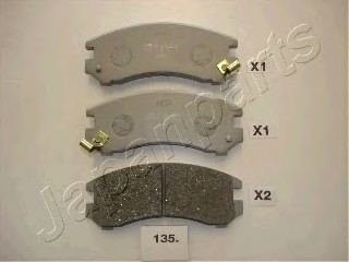 PA135AF JAPAN Колодки передні дисковые SUZUKI Swift PA135AF JAPANPARTS