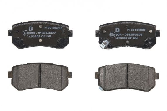 LP2303 DELPHI Комплект тормозных колодок, дисковый тормоз LP2303 DELPHI