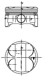 40086620 KOLBENSCHMIDT Поршень двигуна BMW 84,50 N42 N45 N46