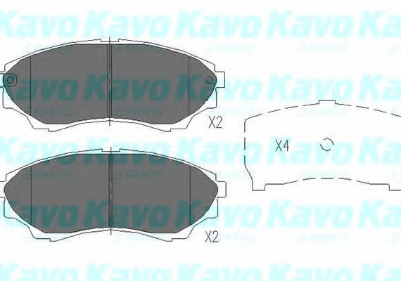 KBP4514 KAVO (Нидерланды) К-т торм. колодок Fr Mazda B-Serie 02- KBP4514 KAVO PARTS