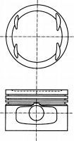 8752270000 NURAL Поршень у комплекті Rover 75  Freelander 8752270000 NURAL