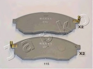 50115 Japko КОЛОДКИ ТОРМОЗНЫЕ ДИСКОВЫЕ ПЕРЕДНИЕ, КОМПЛЕКТ 50115 JAPKO