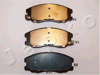 50W10 Japko КОЛОДКИ ТОРМОЗНЫЕ ДИСКОВЫЕ ПЕРЕДНИЕ, КОМПЛЕКТ 50W10 JAPKO