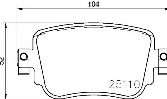 P85140 BREMBO (Германия) Колодки гальмівні SKODA OCTAVIA 12-задні P85140 BREMBO