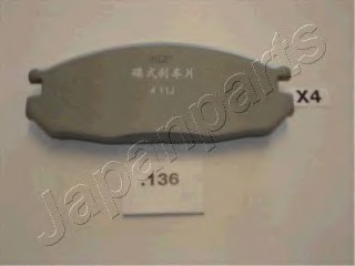 Фото колодки задние дисковые NISSAN Patrol PP136AF JAPANPARTS PP136AF JAPAN PP136AF JAPAN Колодки задние дисковые NISSAN Patrol PP136AF JAPANPARTS