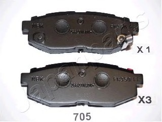 Колодки торм. диск. TRIBECA (B9) 3.0i PP705AF JAPANPARTS