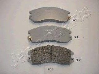 Фото колодки передн. диск. Impreza Legacy PA705AF JAPANPARTS PA705AF JAPAN PA705AF JAPAN Колодки передн. диск. Impreza Legacy PA705AF JAPANPARTS