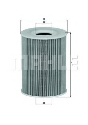 OX254D3 MAHLE Фильтр масляный bmw m3 4.0 i 0307 - OX254D3 MAHLE/KNECHT