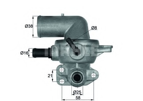 TI13388D MAHLE Термостат chrysler: voyager iv 00- TI13388D MAHLE/KNECHT