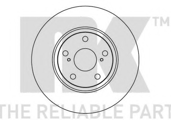 2045125 NK Диск тормозной TOYOTA AVENSIS 03- перед.вент. 2045125 NK