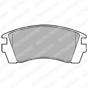 Комплект тормозных колодок, дисковый тормоз LP952 DELPHI
