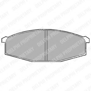 LP373 DELPHI Комплект тормозных колодок, дисковый тормоз LP373 DELPHI