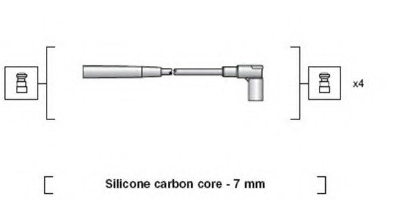 941318111236 MAGNETI MARELLI (Италия) Комплект дротів запалювання 941318111236 MAGNETI MARELLI