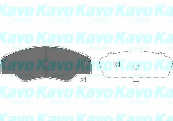KBP9102 KAVO (Нидерланды) К-т торм. колодок Fr TO Hilux III 07- KBP9102 KAVO PARTS