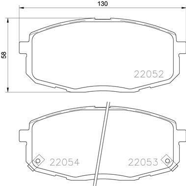 P30077 BREMBO (Германия) Колодки тормозные KIA CERATO 09- передние P30077 BREMBO