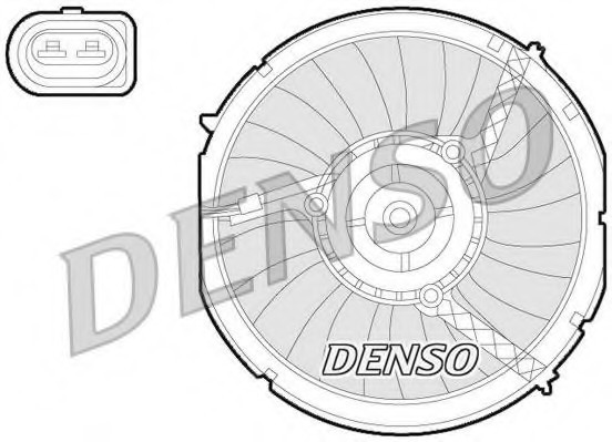 Фото вентилятор охлаждения двигателя DER02003 DER02003 DENSO DER02003 DENSO (Япония) DER02003 DENSO (Япония) Вентилятор охлаждения двигателя DER02003 DER02003 DENSO