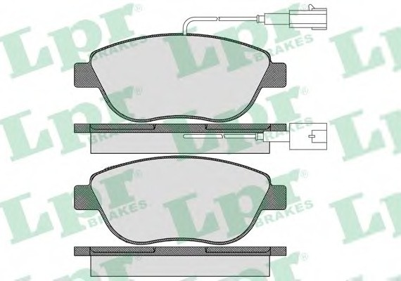 05P1657 LPR Комплект тормозных колодок, дисковый тормоз 05P1657 LPR