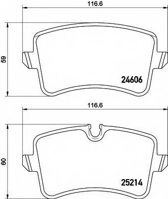 8DB355016011 HELLA Колодки тормозные дисковые, комплект 8DB355016011 HELLA