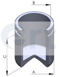 Поршень ТОРМОЗНОГО СУППОРТА D48 H54.7 SEATSKODAVW 94- F 150281C