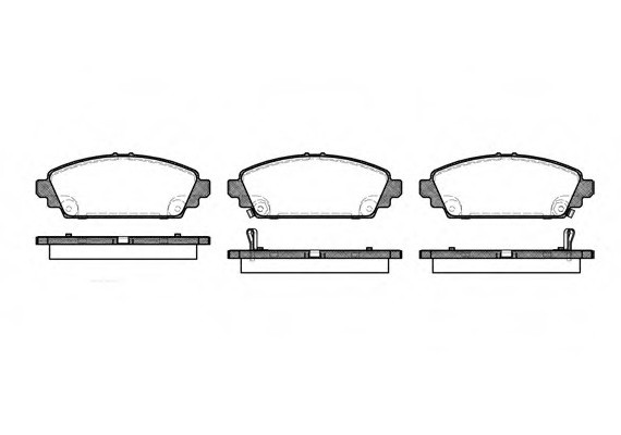 070002 Remsa Комплект тормозных колодок дисковый тормоз 070002 REMSA