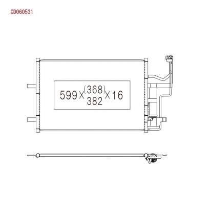 CD060531 KOYORAD Радіатор кондиціонера в зборі